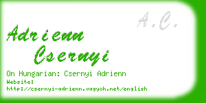 adrienn csernyi business card